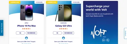 O2 offering up to £360 savings on their Like New phone contracts