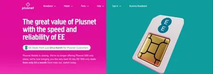 Plusnet Mobile closing